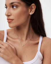 Moissanite Duo Necklace