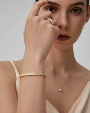 Pavé Triangle Moissanite Tennis Bracelet