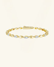 Marquise Alternating Moissanite Tennis Bracelet
