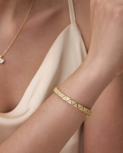 Pavé Triangle Moissanite Tennis Bracelet