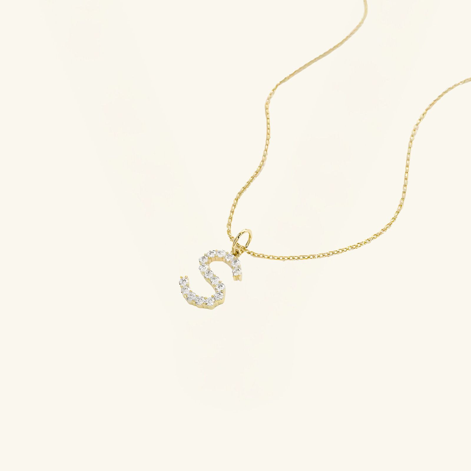 Moissanite Letter Necklace