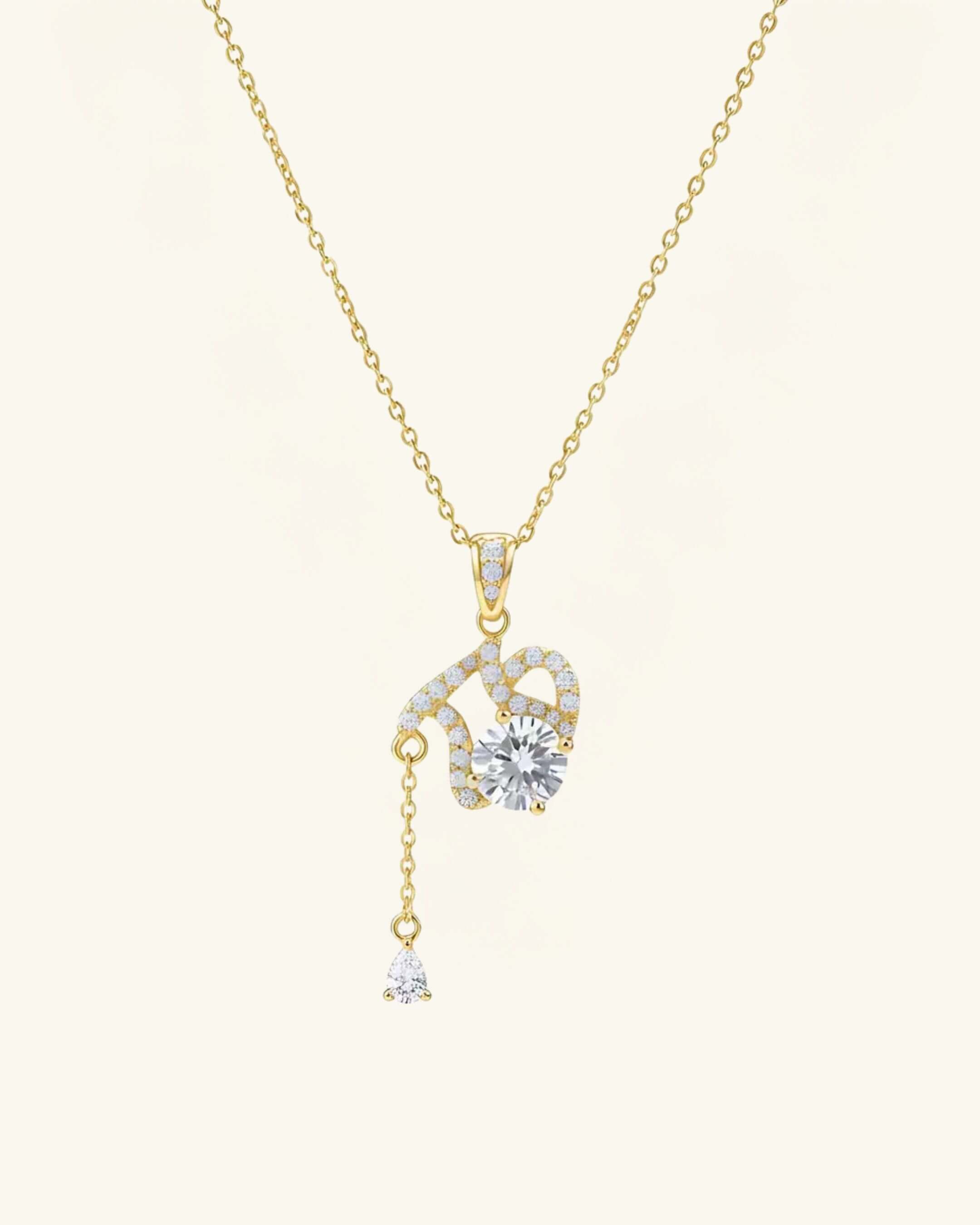 Zodiac Sign Moissanite Necklace