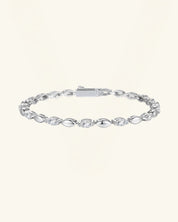 Marquise Alternating Moissanite Tennis Bracelet
