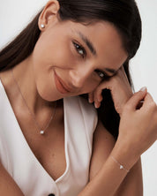 Heart Pavé Moissanite Bracelet