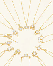 Zodiac Sign Moissanite Necklace