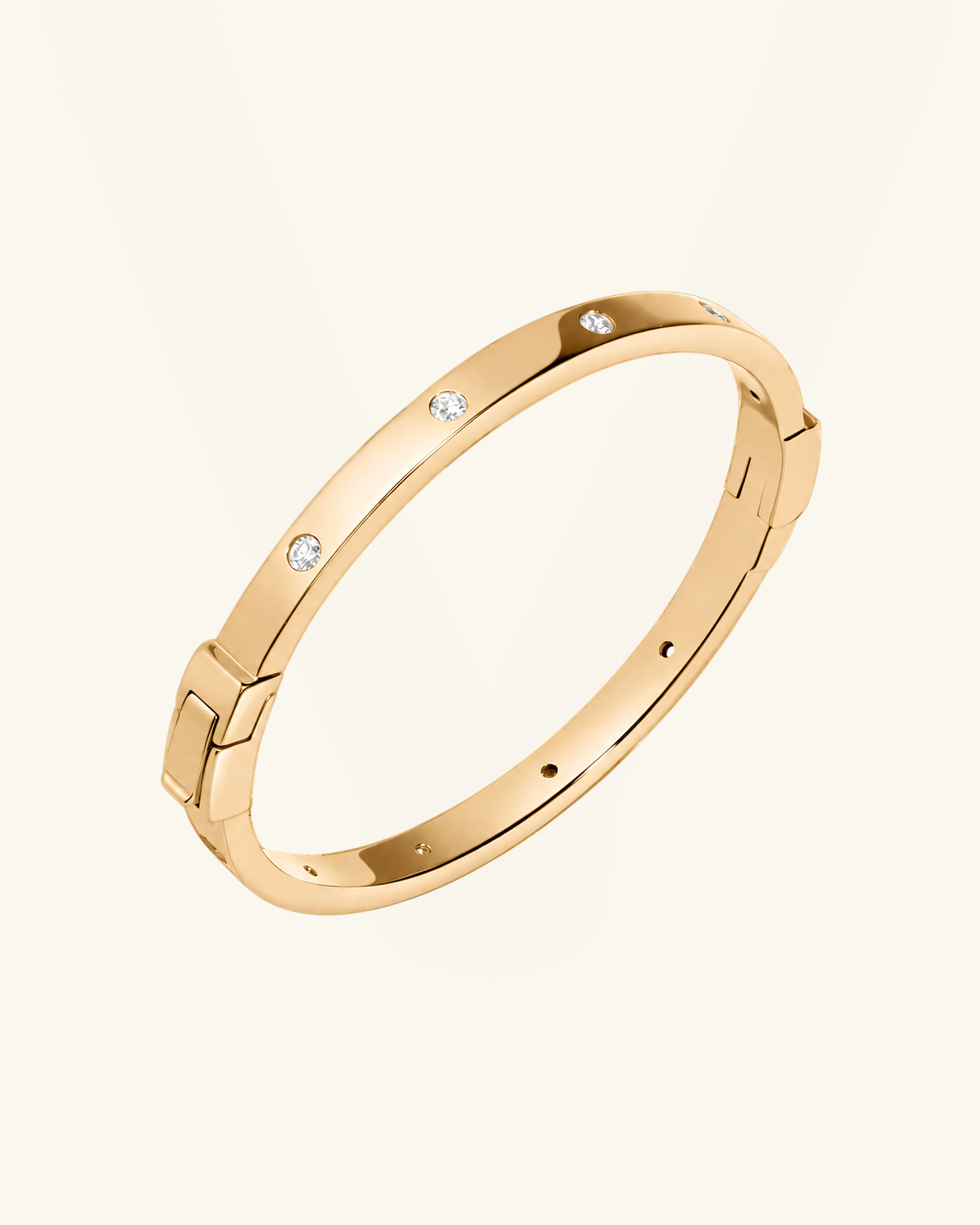 Moissanite Station Bangle