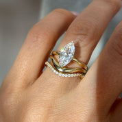2ct Moissanite Marquise Cut Solitaire Ring