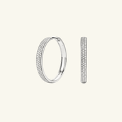 Bold Pavé Moissanite Large Hoops - Women's Earrings - Someone & HerOwn