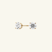 Round Moissanite Stud Earrings
