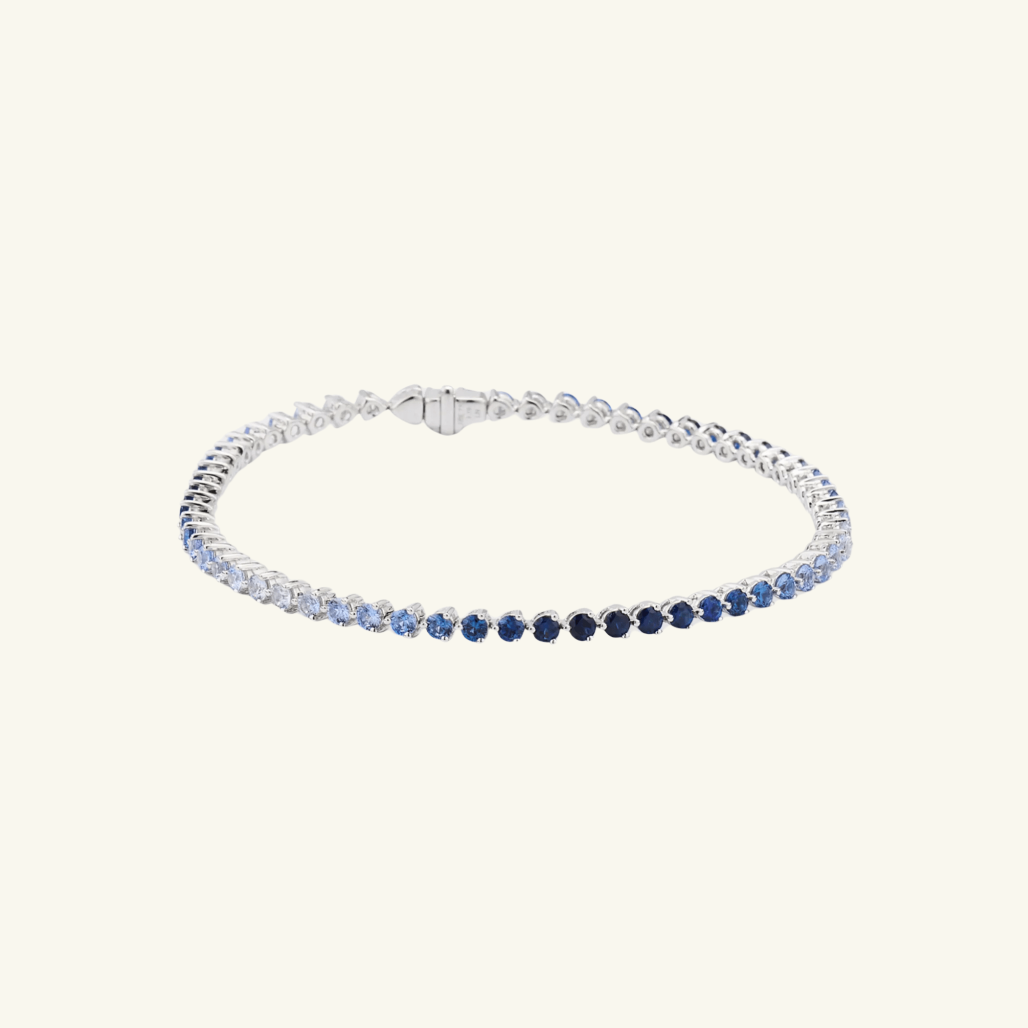 Blue Moissanite Ombre Tennis Bracelet