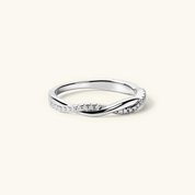 Moissanite Twisted Ring