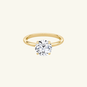 Moissanite Round Cut Solitaire Ring