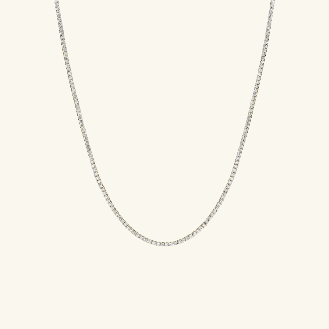 Moissanite Tennis Necklace 3mm