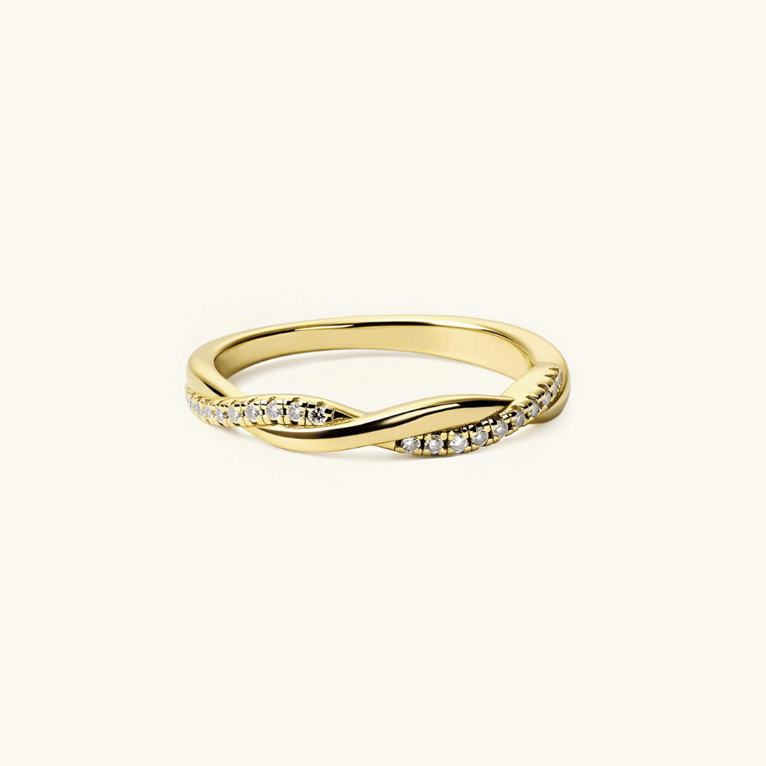 Moissanite Twisted Ring