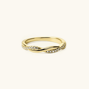 Moissanite Twisted Ring