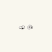 Bezel Set Moissanite Stud Earrings