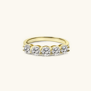 4mm Moissanite Half Eternity Ring