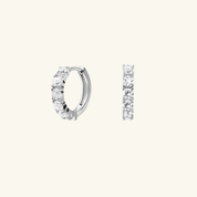 Moissanite Small Hoops