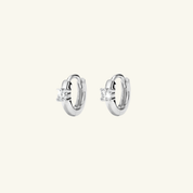 Single Moissanite Huggies - Women's Earrings - Someone & HerOwn