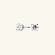 Round Moissanite Stud Earrings