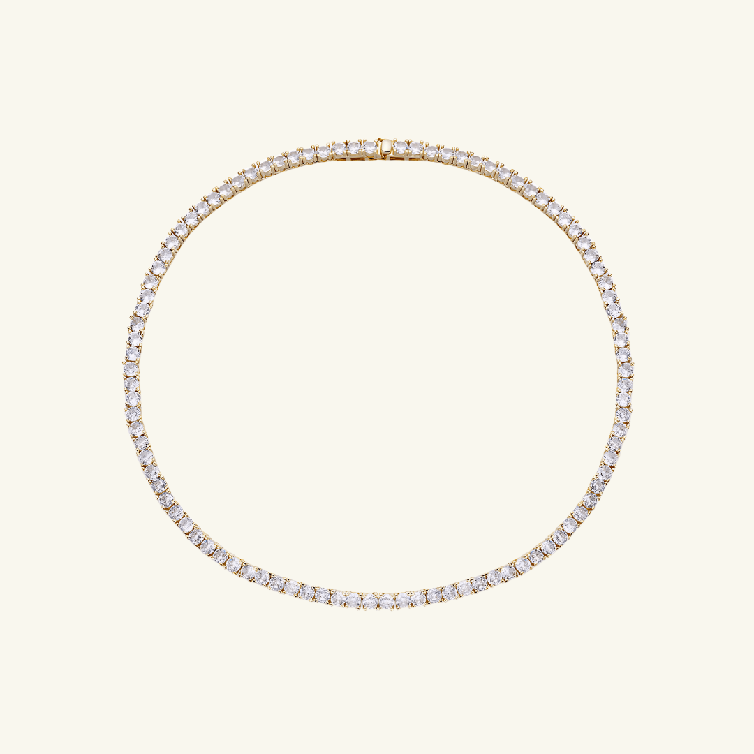 Moissanite Tennis Necklace 4mm