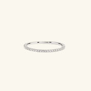 1.5mm Moissanite Slim Eternity Ring