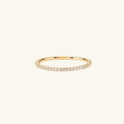 1.5mm Moissanite Slim Eternity Ring
