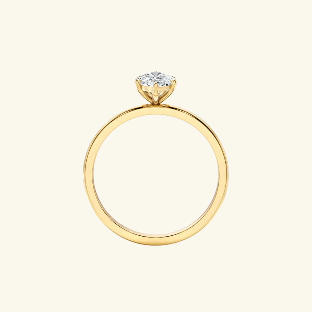 2ct Moissanite Marquise Cut Solitaire Ring