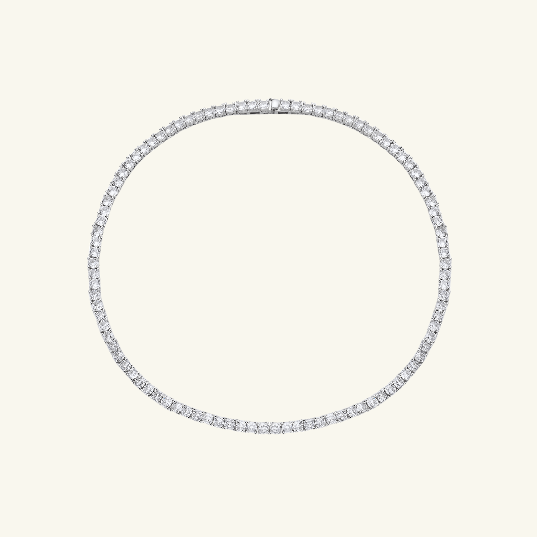 Moissanite Tennis Necklace 4mm