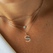 Moissanite Letter Necklace