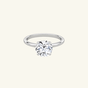 Moissanite Round Cut Solitaire Ring