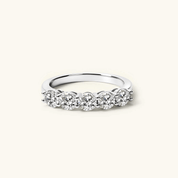 4mm Moissanite Half Eternity Ring