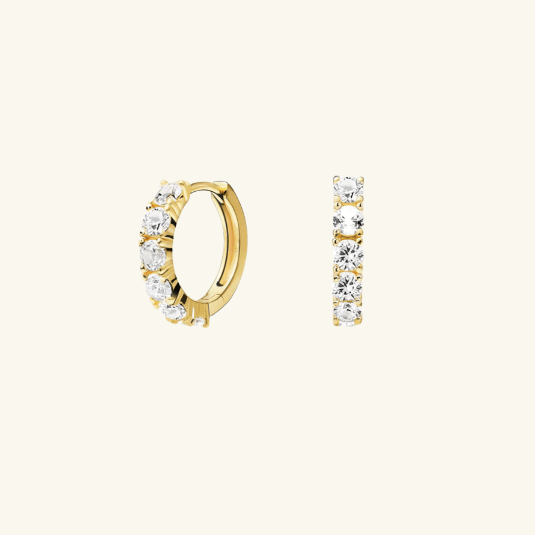 Moissanite Small Hoops