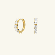 Moissanite Small Hoops