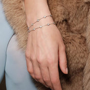 Multi Moissanite Station Bracelet