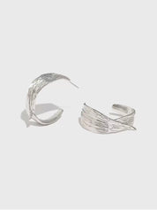 Leaf Figure Hoops - Women's Earrings - Someone & HerOwn