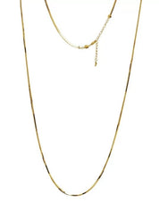 Herringbone Long Chain Necklace