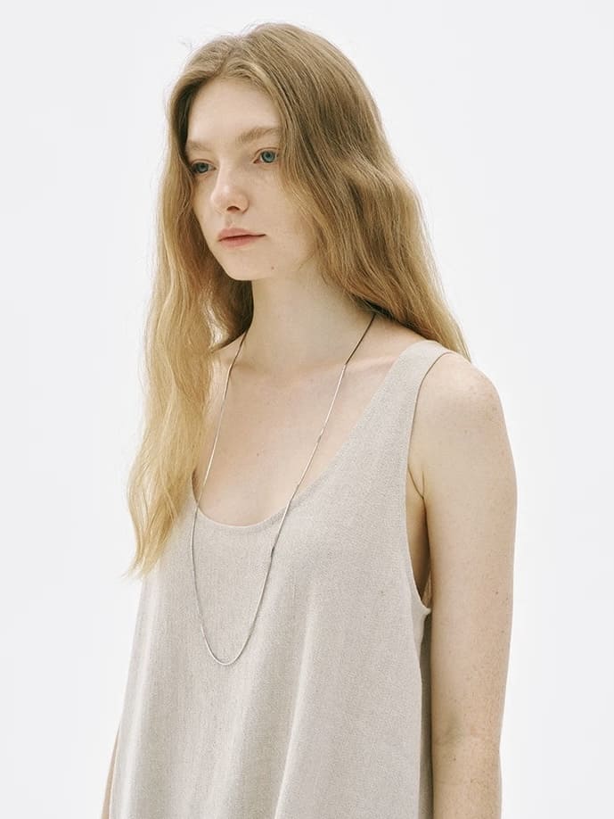 Herringbone Long Chain Necklace