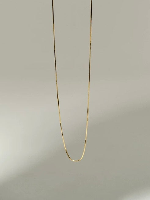 Herringbone Long Chain Necklace