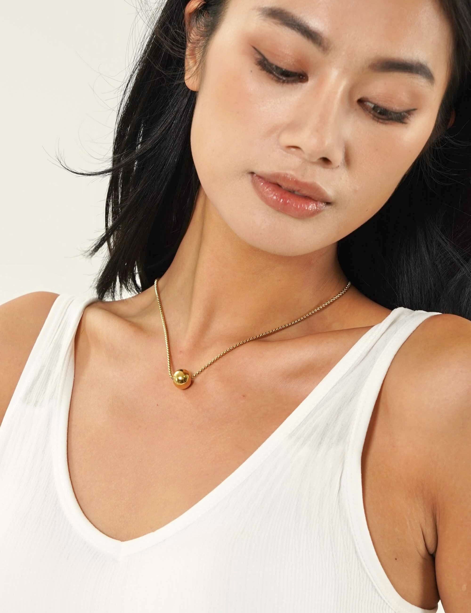 Gold Ball Necklace - Women's Necklaces - Someone & HerOwn