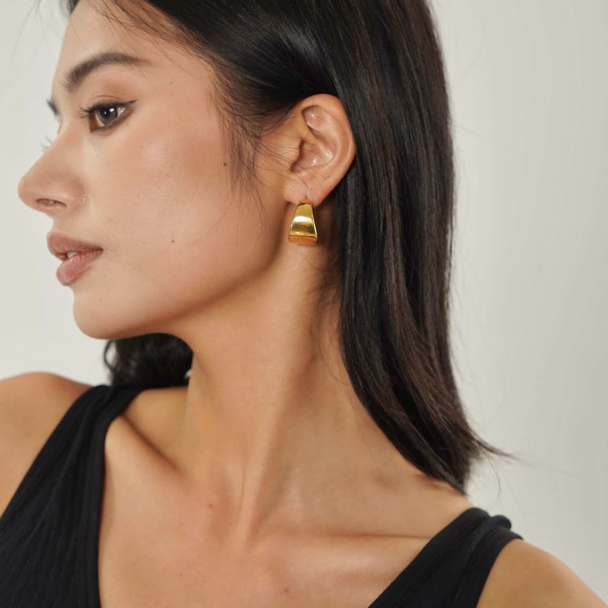 Chunky Gold Hoop Earrings - Women's Earrings - Someone & HerOwn