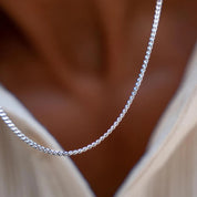 Minimal Chain Necklace Men