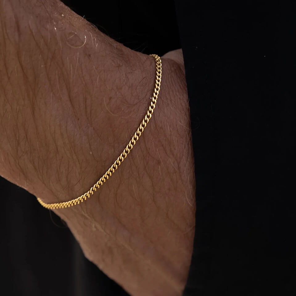 Minimal Chain Bracelet Men