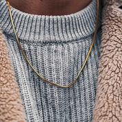 Square Chain Necklace Men