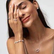 4mm Moissanite Half Eternity Ring - Women's Rings - Someone & HerOwn