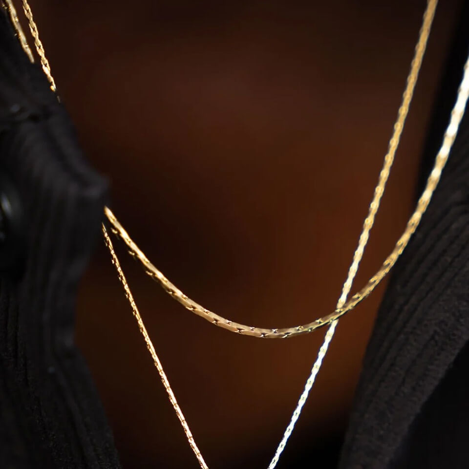 Wire Chain Necklace Men