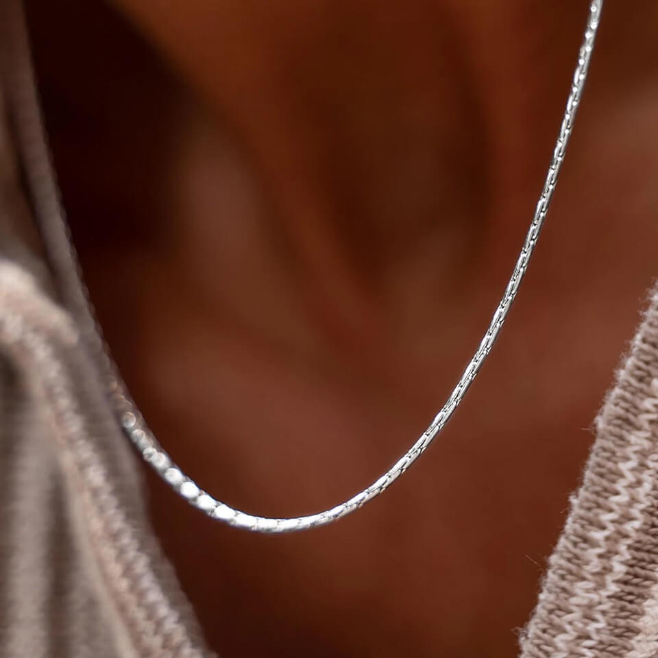 Wire Chain Necklace Men