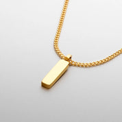 Minimal Chain Pendant Necklace Men