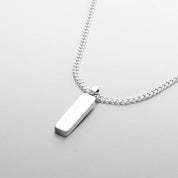 Minimal Chain Pendant Necklace Men