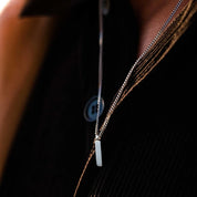 Minimal Chain Pendant Necklace Men